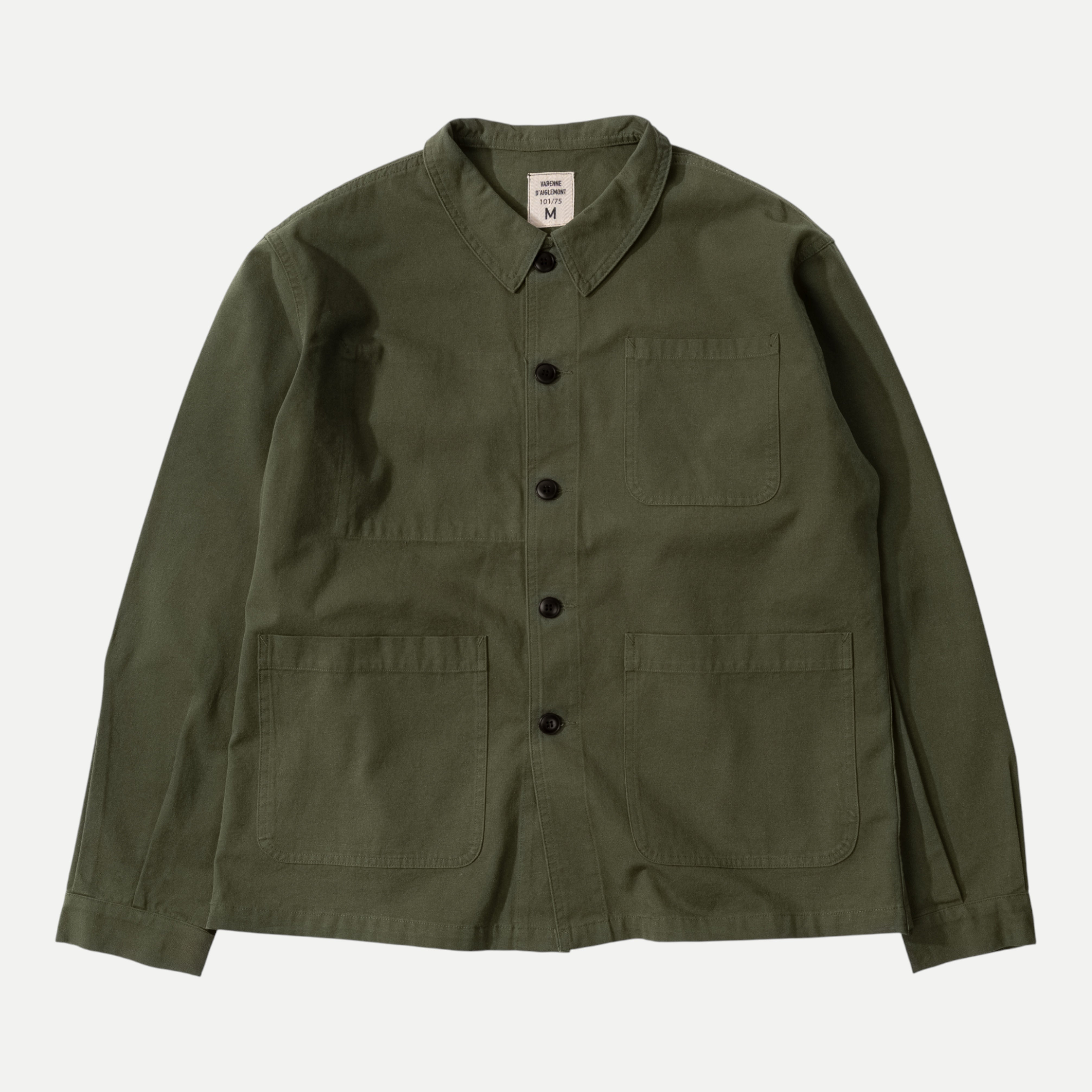UNIVERSAL FRENCH ARMY WORK JACKET - OLIVE GREEN — Universal Surplus