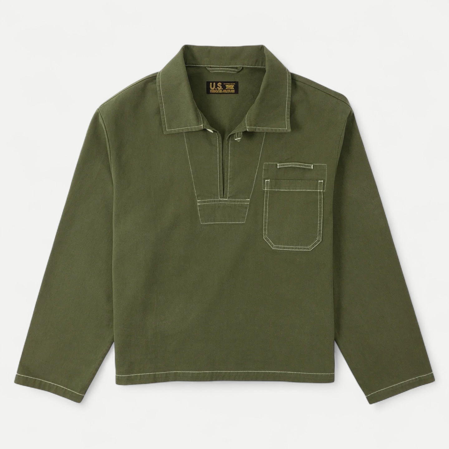 SAILOR WORK SHIRT - OLIVE GREEN