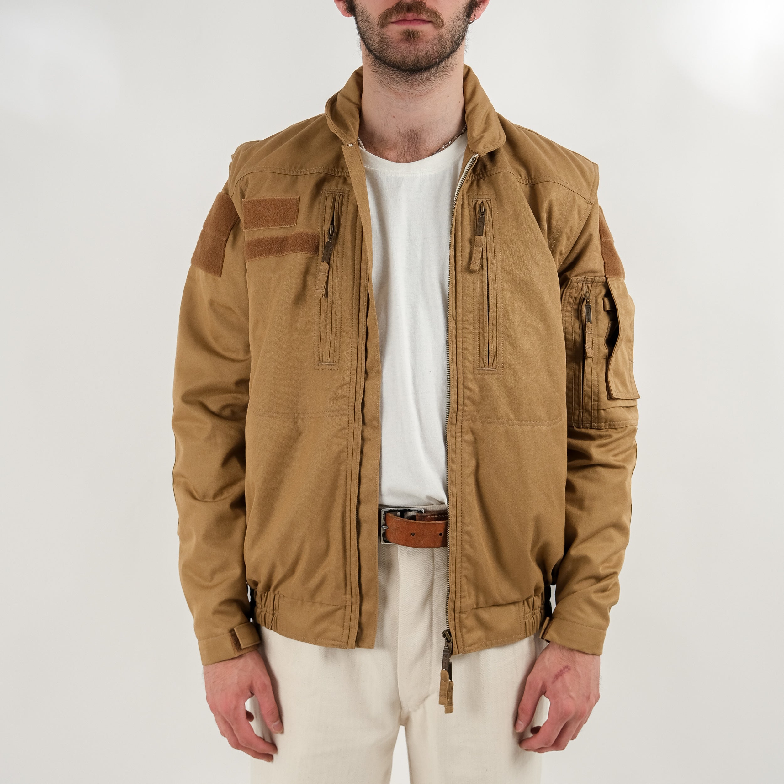 60s CZ BEIGE UTILITY PILOT JACKET