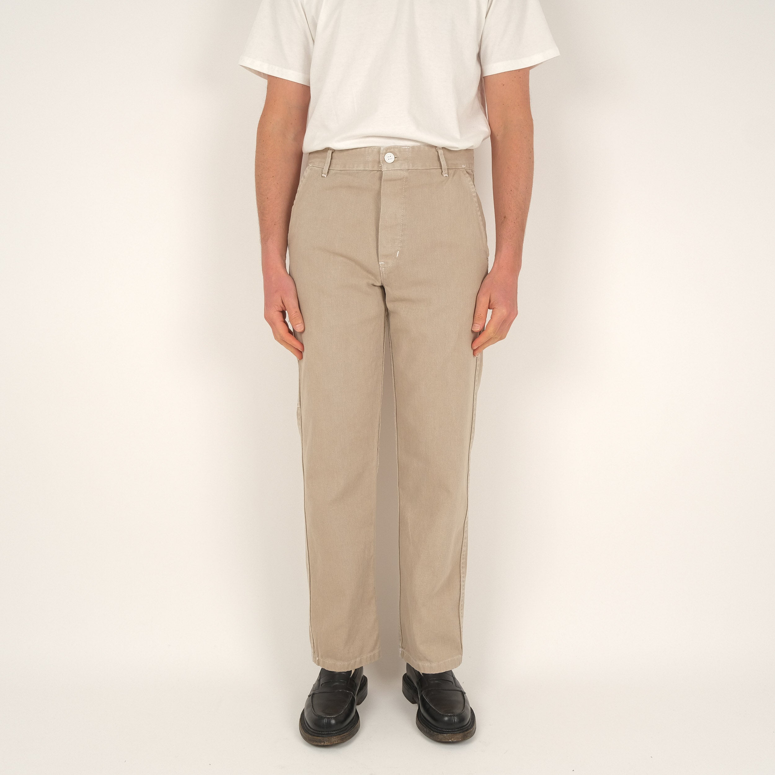 CANVAS WORK PANTS - BEIGE