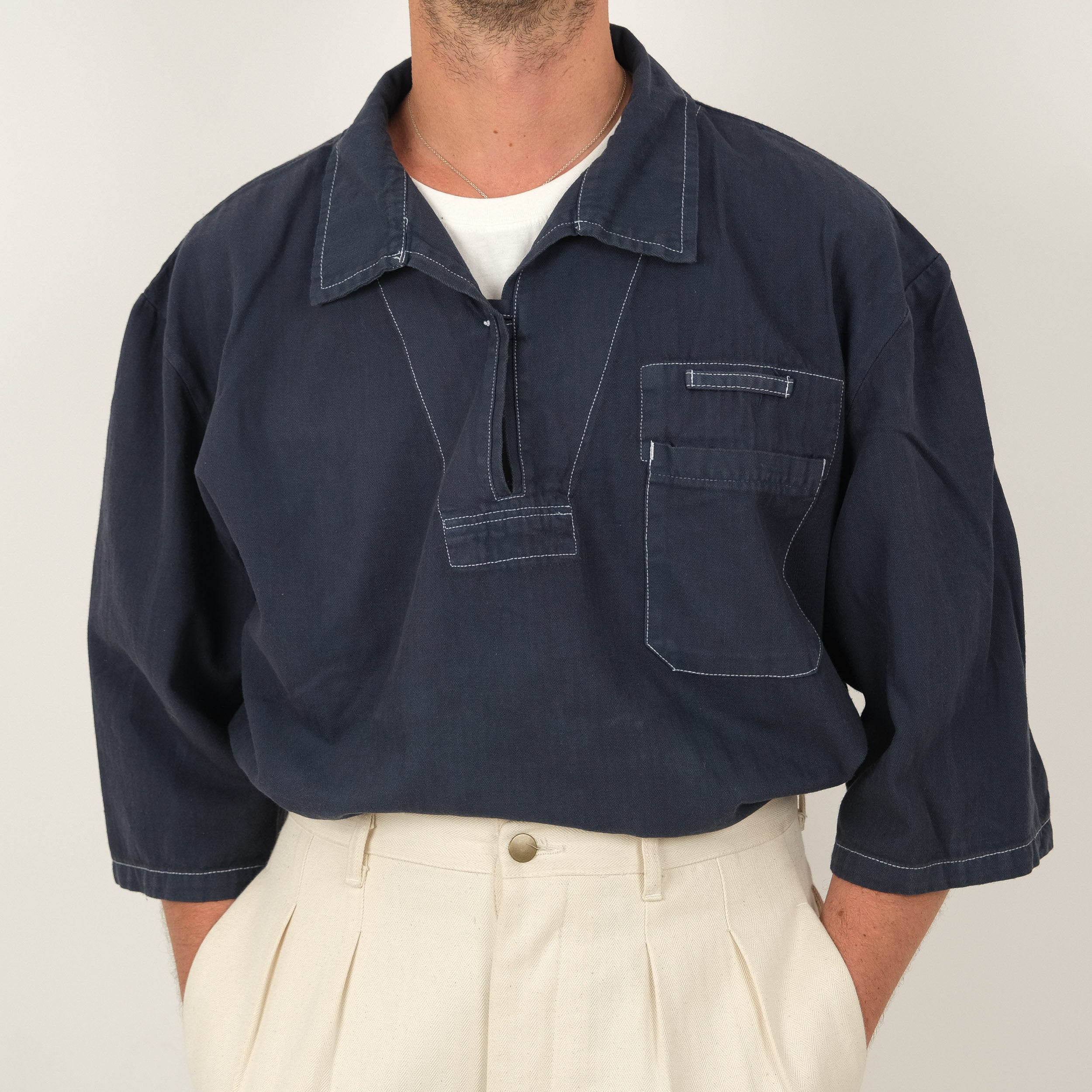 SAILOR WORK SHIRT - NAVY