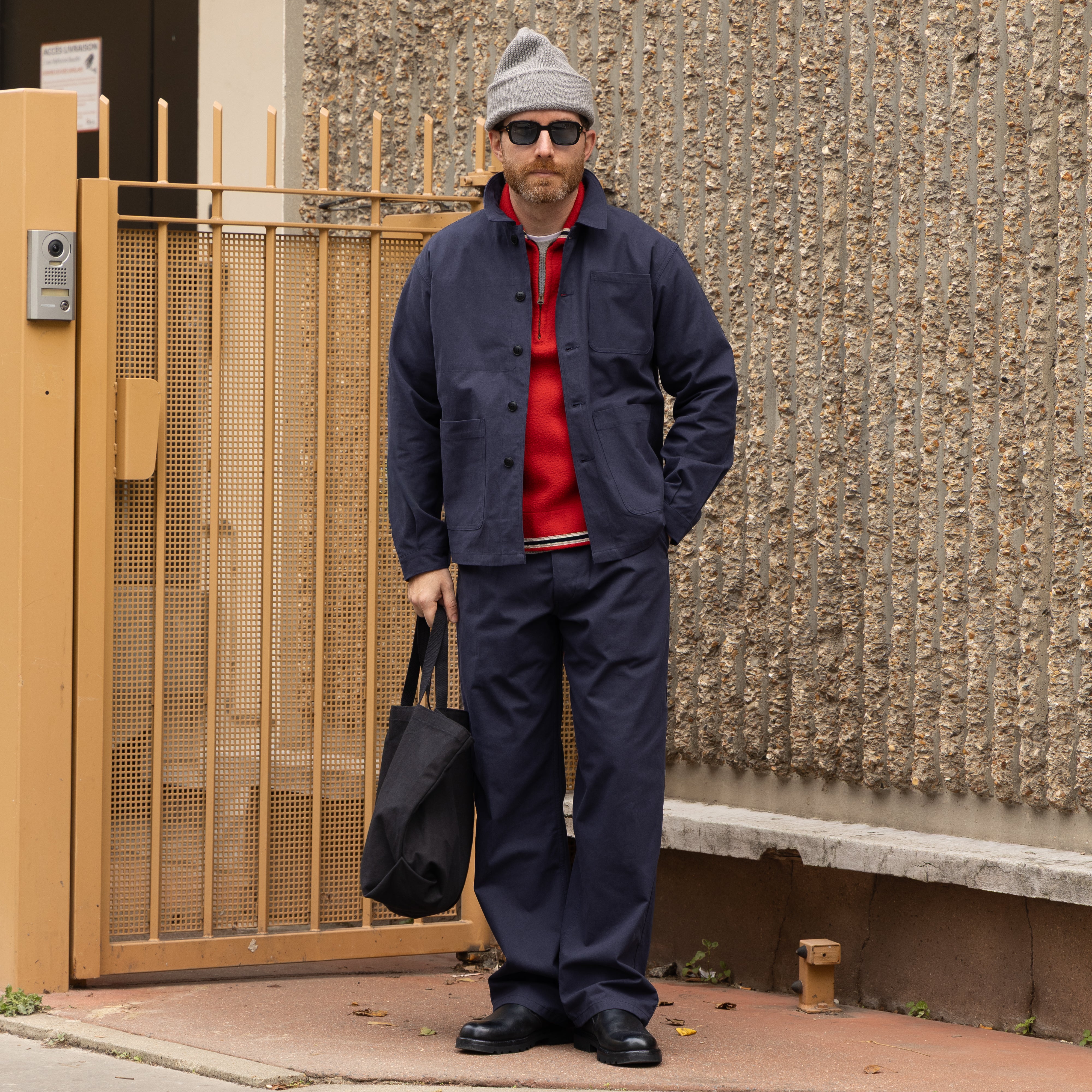 UNIVERSAL FRENCH ARMY WORK JACKET - NAVY BLUE — Universal Surplus