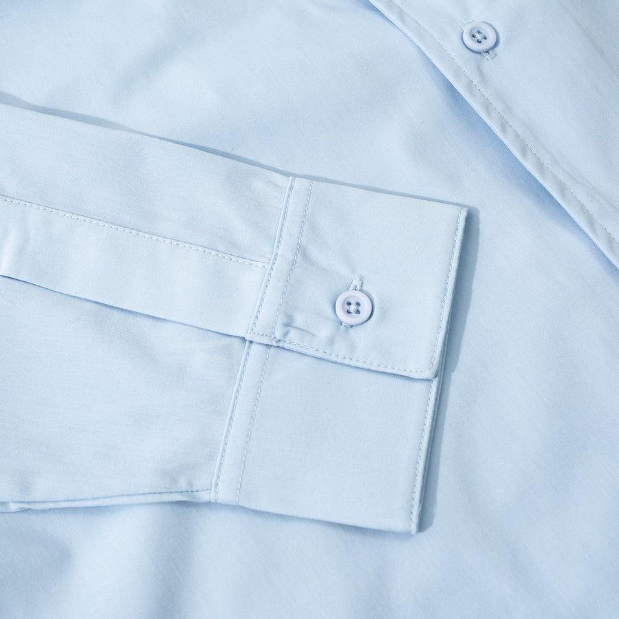 UNIVERSAL CAMP COLLAR SHIRT - LIGHT BLUE