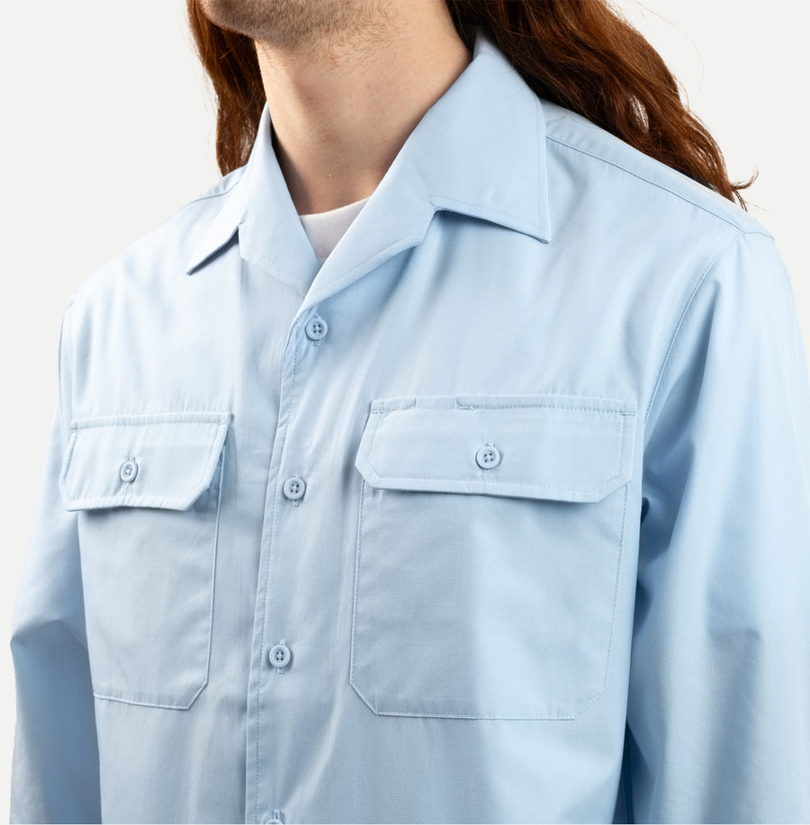 UNIVERSAL CAMP COLLAR SHIRT - LIGHT BLUE