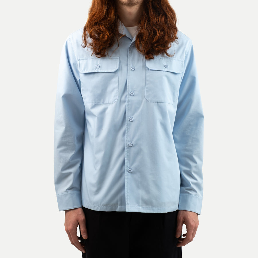 UNIVERSAL CAMP COLLAR SHIRT - LIGHT BLUE