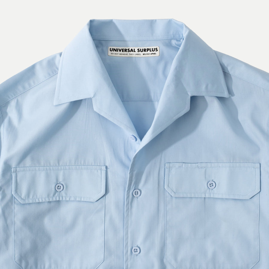 UNIVERSAL CAMP COLLAR SHIRT - LIGHT BLUE