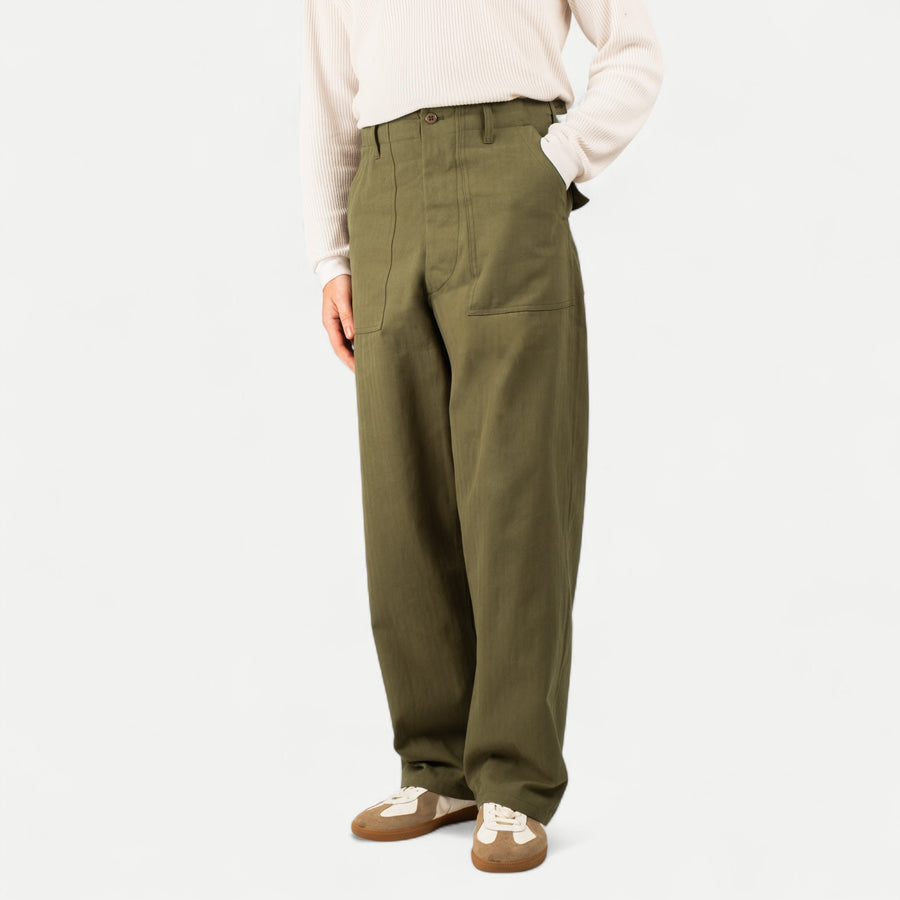 UNIVERSAL HBT FATIGUE PANTS - OLIVE GREEN