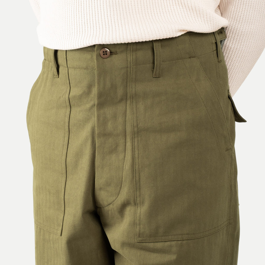 UNIVERSAL HBT FATIGUE PANTS - OLIVE GREEN