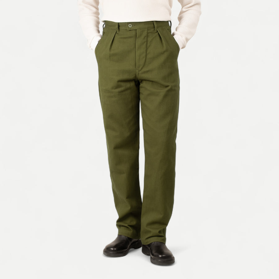 UNIVERSAL SWEDISH FATIGUE PANTS - OLIVE GREEN