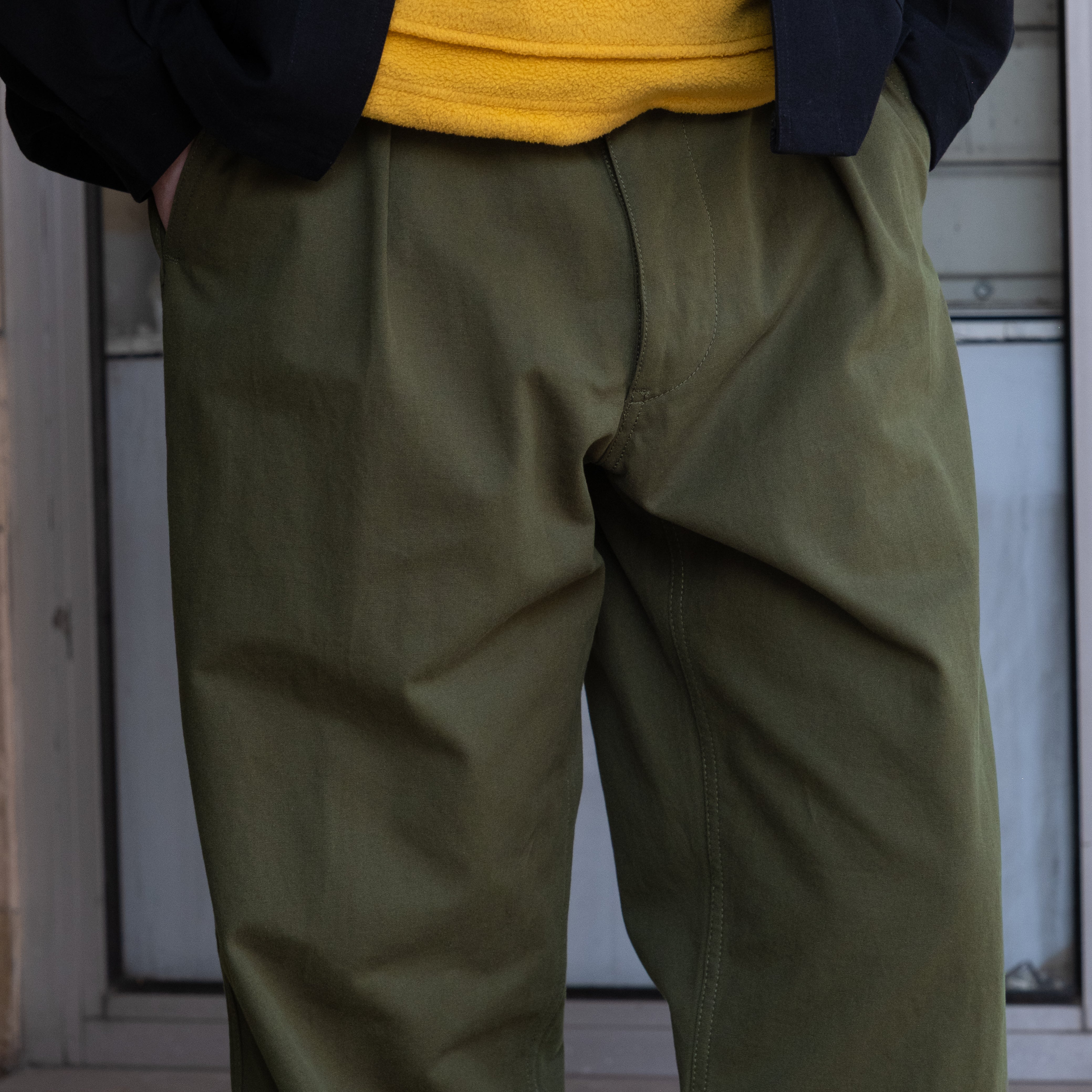 UNIVERSAL FRENCH ARMY WORK PANTS - OLIVE GREEN — Universal Surplus