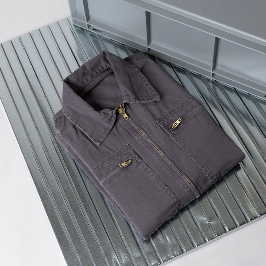 FRENCH ZIP WORK JACKET - GREY