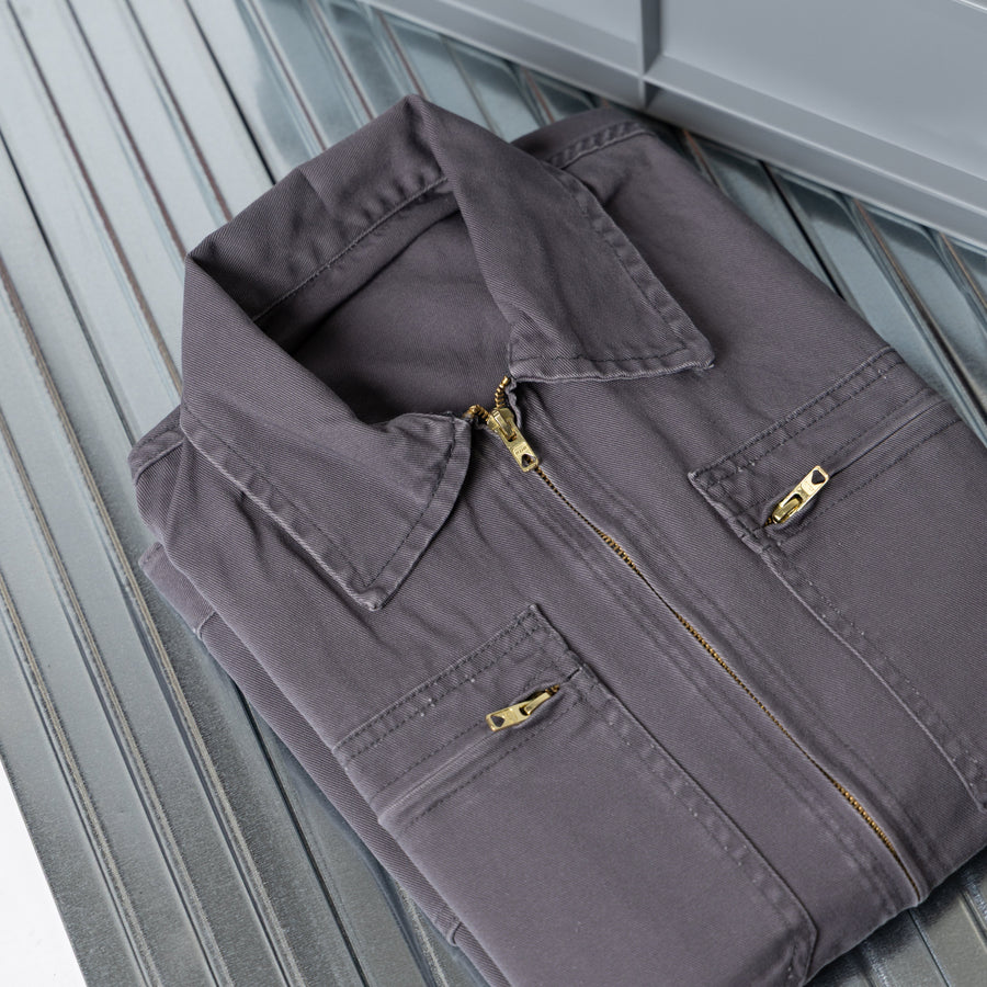 FRENCH ZIP WORK JACKET - GREY