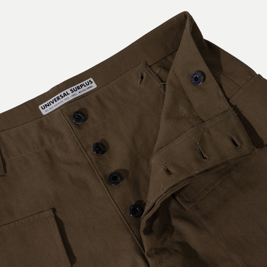 UNIVERSAL HBT P43 CARGO PANTS - BROWN