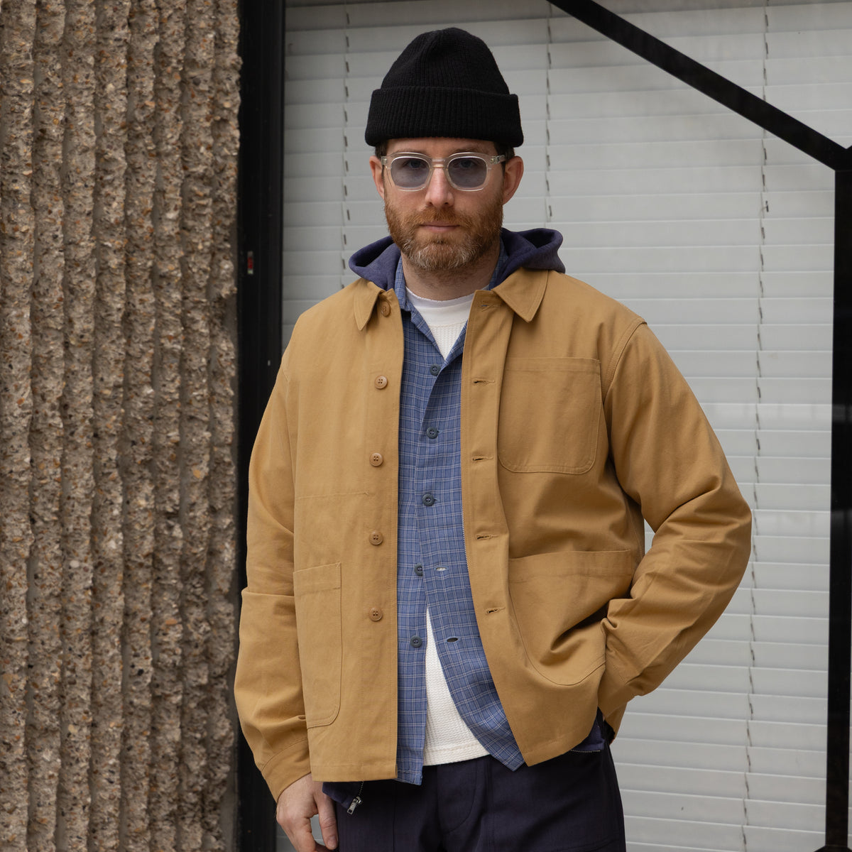 UNIVERSAL FRENCH ARMY WORK JACKET - BRITISH KHAKI — Universal Surplus