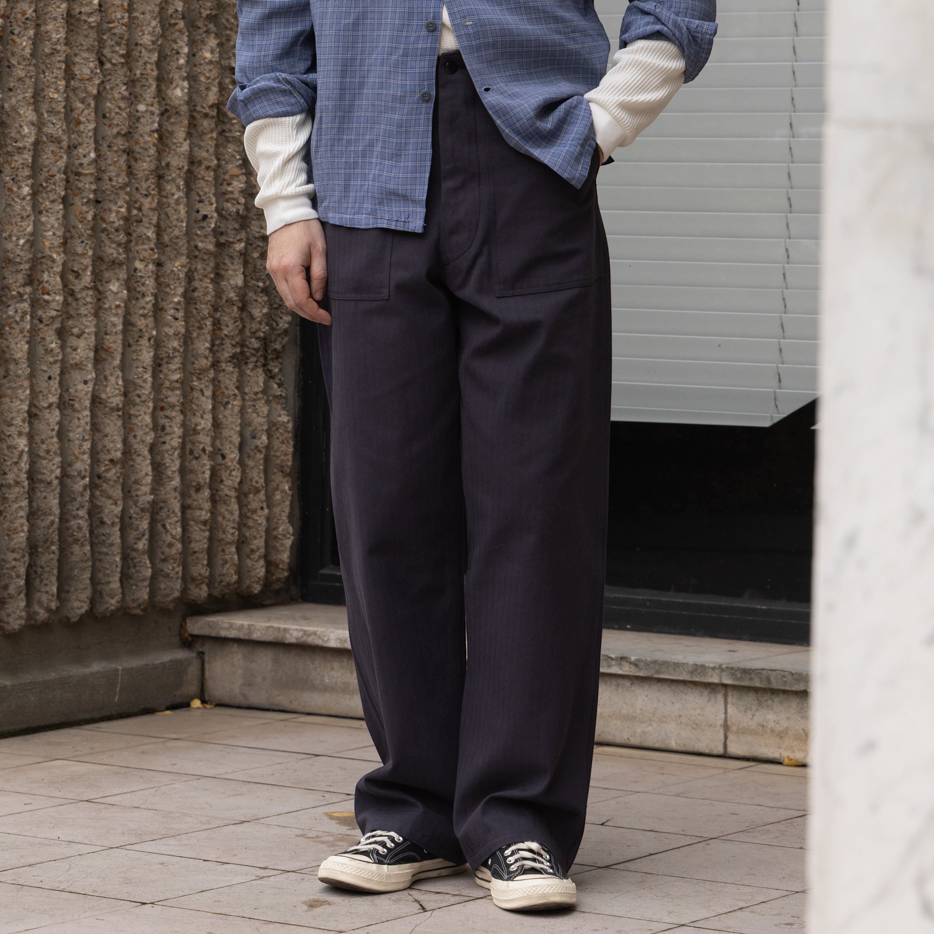 UNIVERSAL HBT FATIGUE PANTS - NAVY BLUE — Universal Surplus