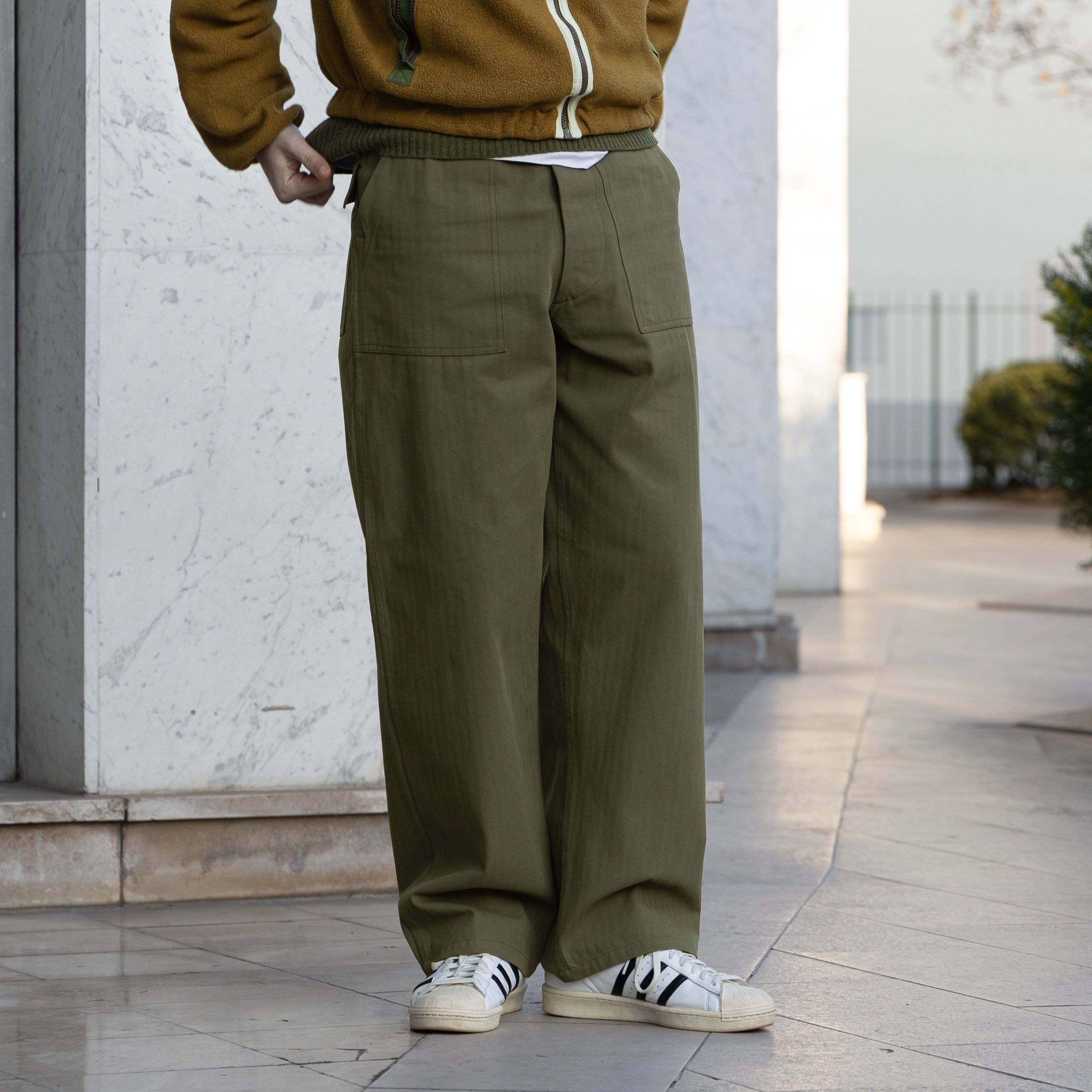 UNIVERSAL HBT FATIGUE PANTS - OLIVE GREEN — Universal Surplus