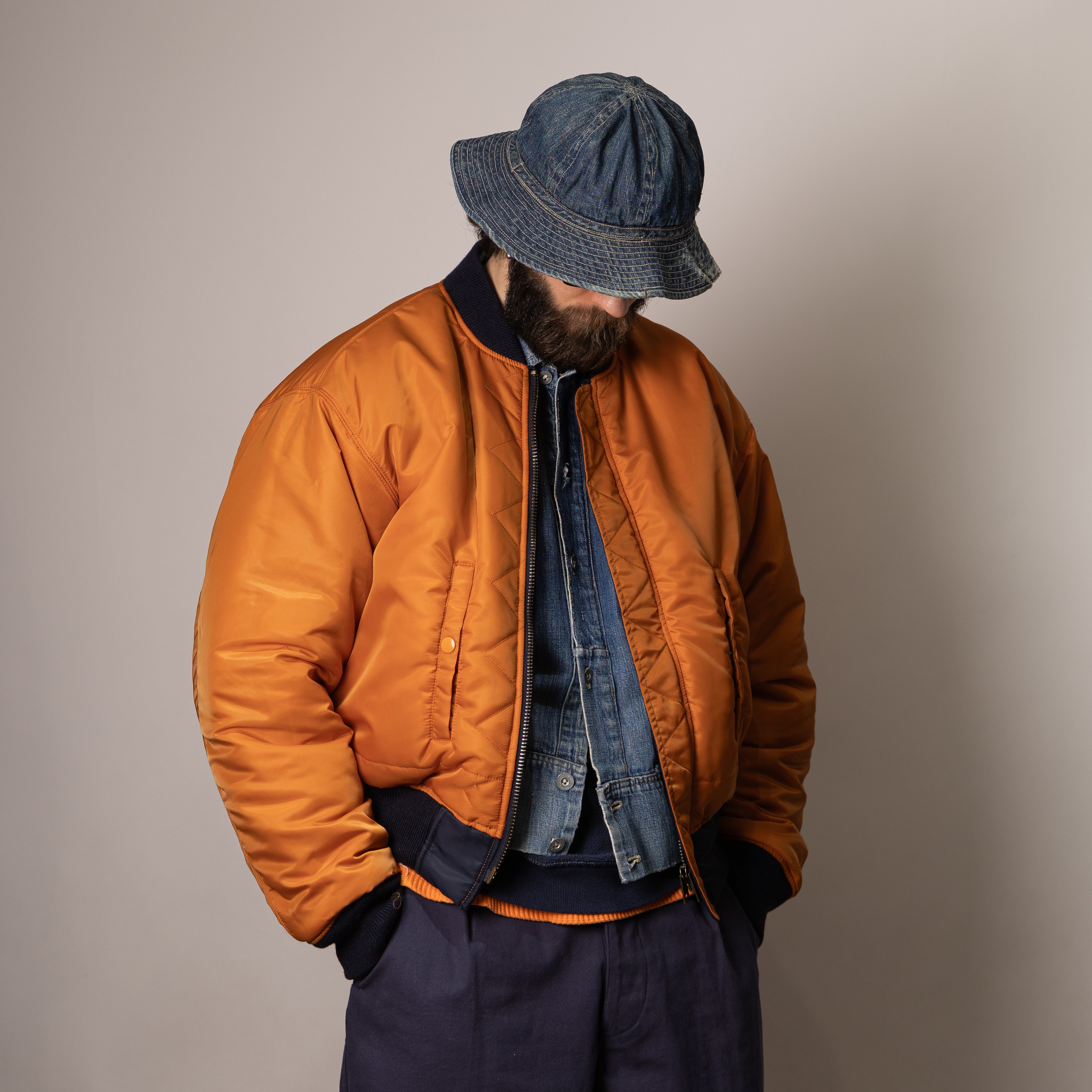 UNIVERSAL MA-1 BOMBER JACKET - NAVY BLUE — Universal Surplus
