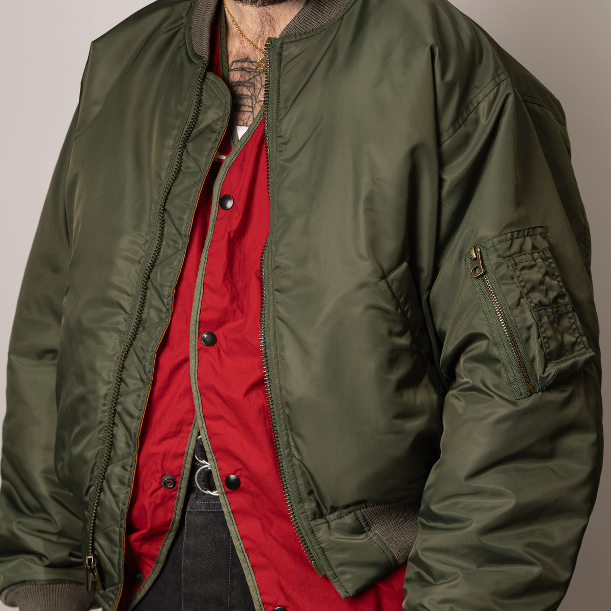 entire studios ma1 RAGLAN BOMBER RUTILE Entire Studios Broad 