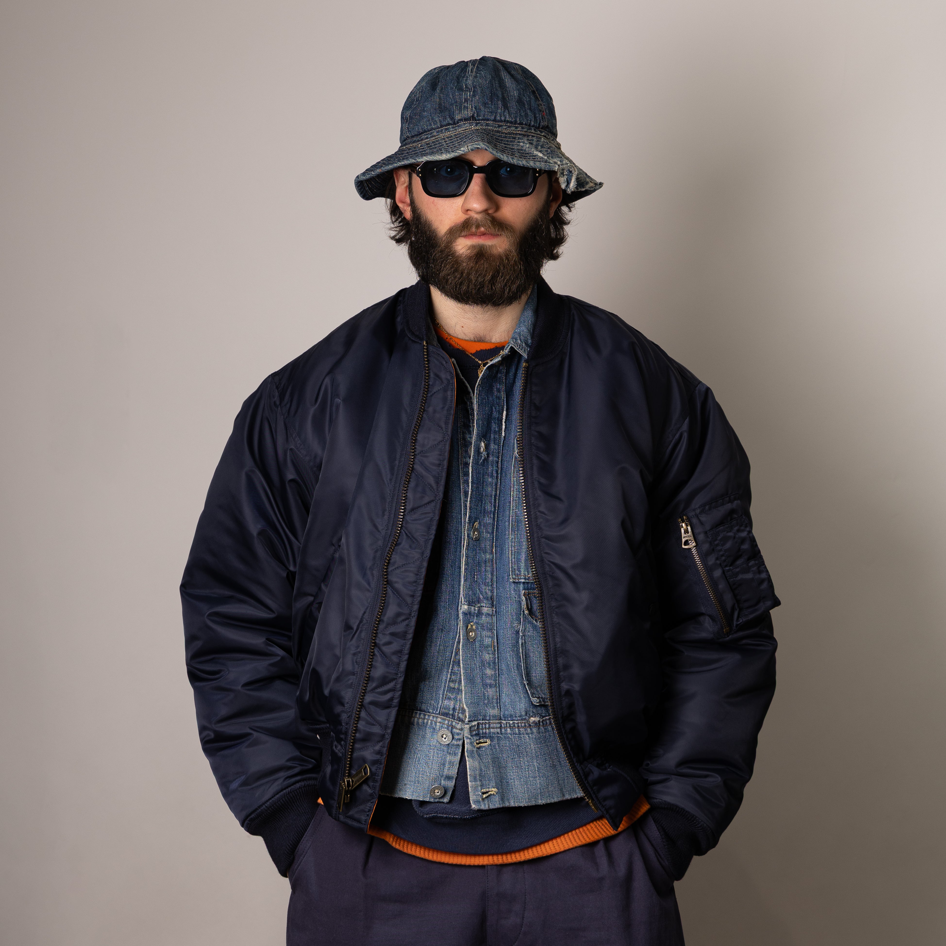 UNIVERSAL MA-1 BOMBER JACKET - NAVY BLUE — Universal Surplus