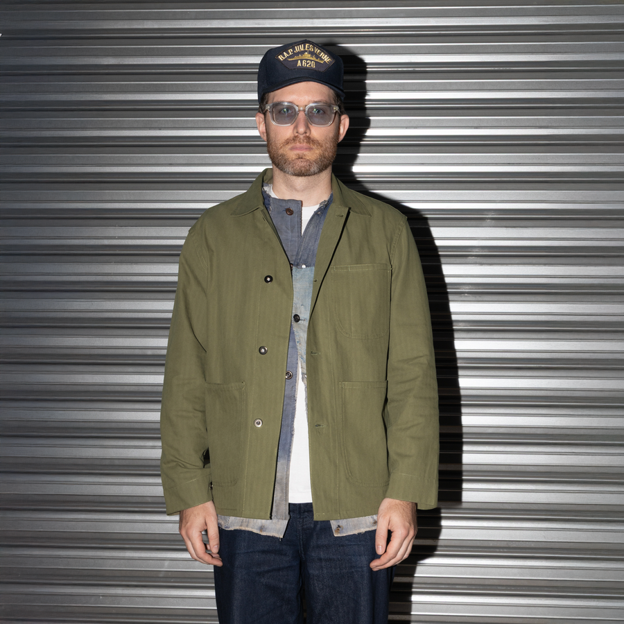 UNIVERSAL AMERICAN WORK JACKET - OLIVE GREEN
