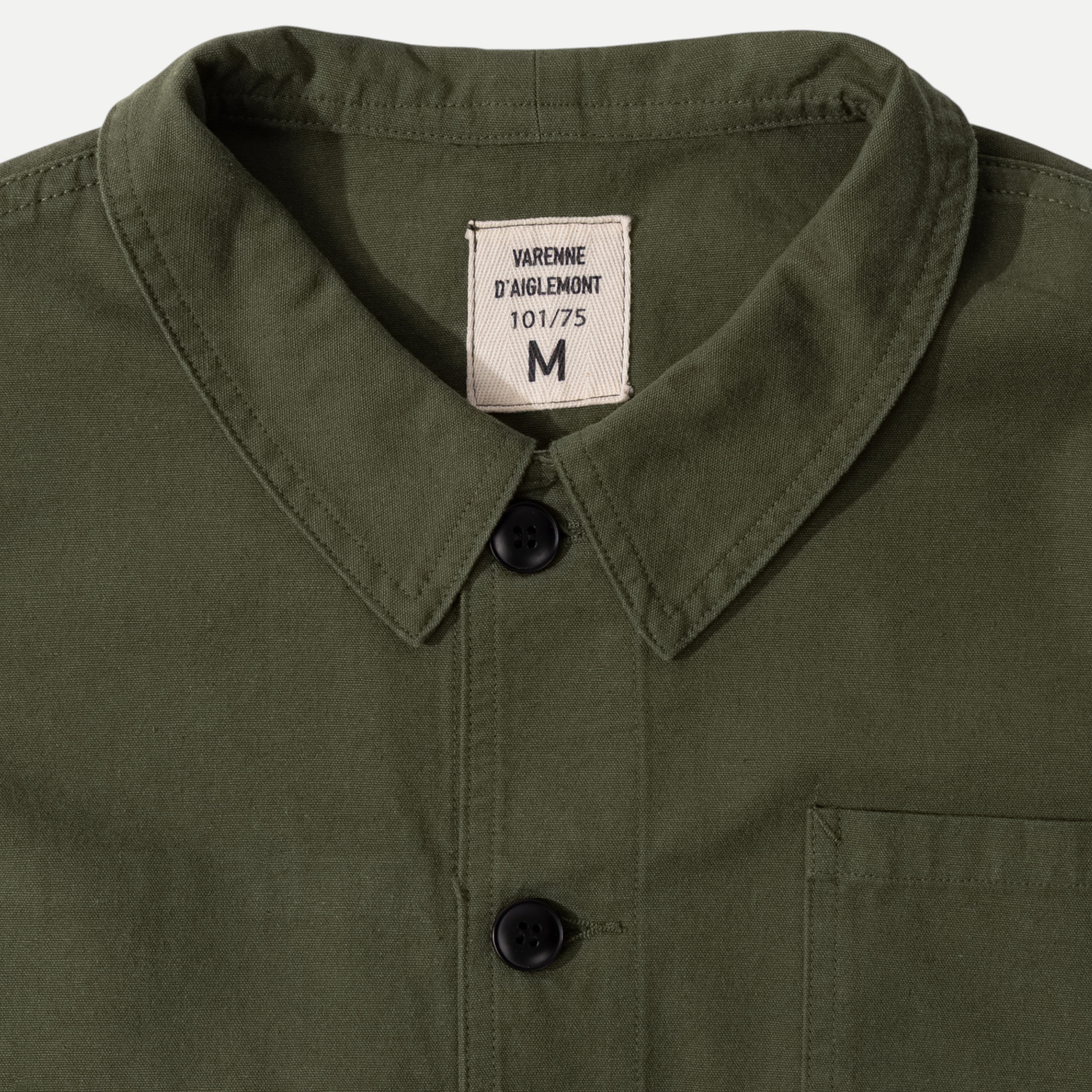 UNIVERSAL FRENCH ARMY WORK JACKET - OLIVE GREEN — Universal Surplus