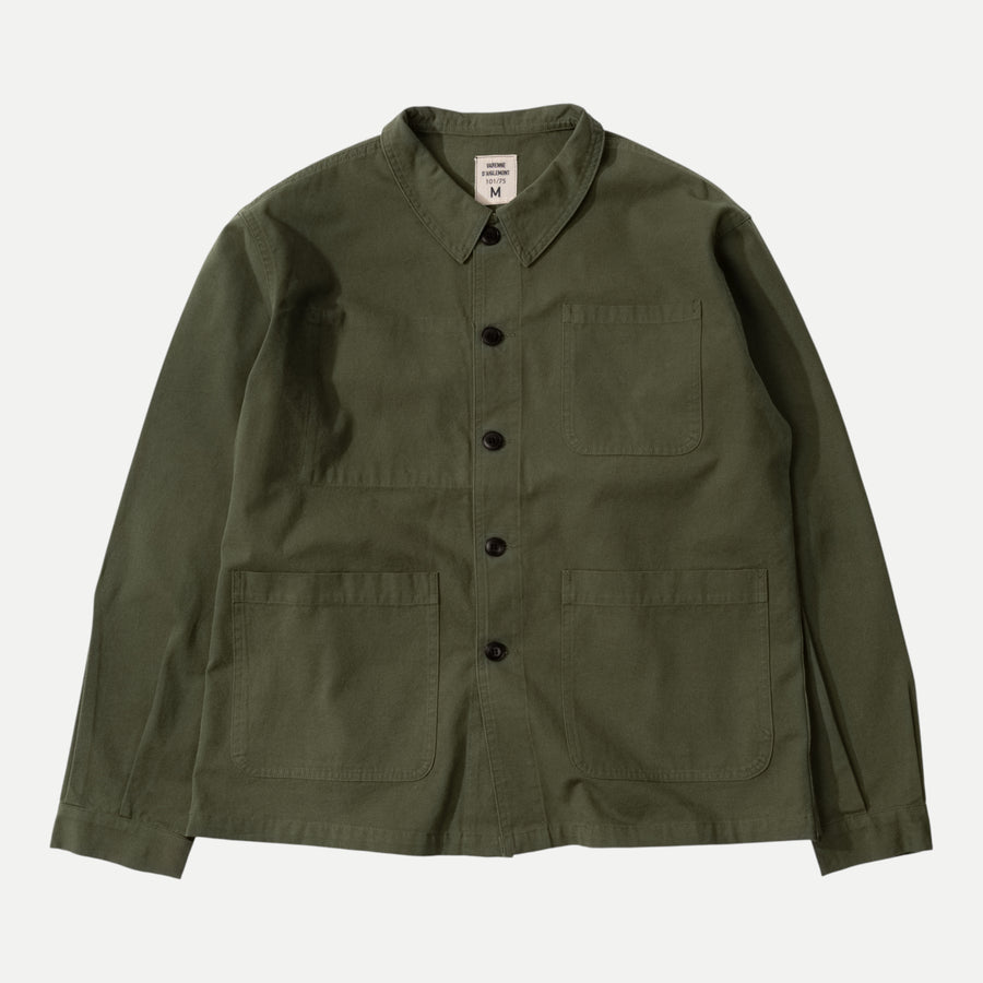 ジャケット・アウター 70's French Army Work Jacket Dead Stock UNIVERSAL FRENCH ARMY WORK JACKET - OLIVE GREEN — Universal Surplus