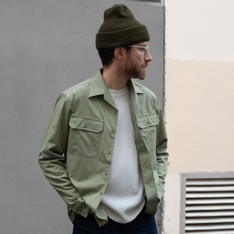 UNIVERSAL CAMP COLLAR SHIRT - GREEN