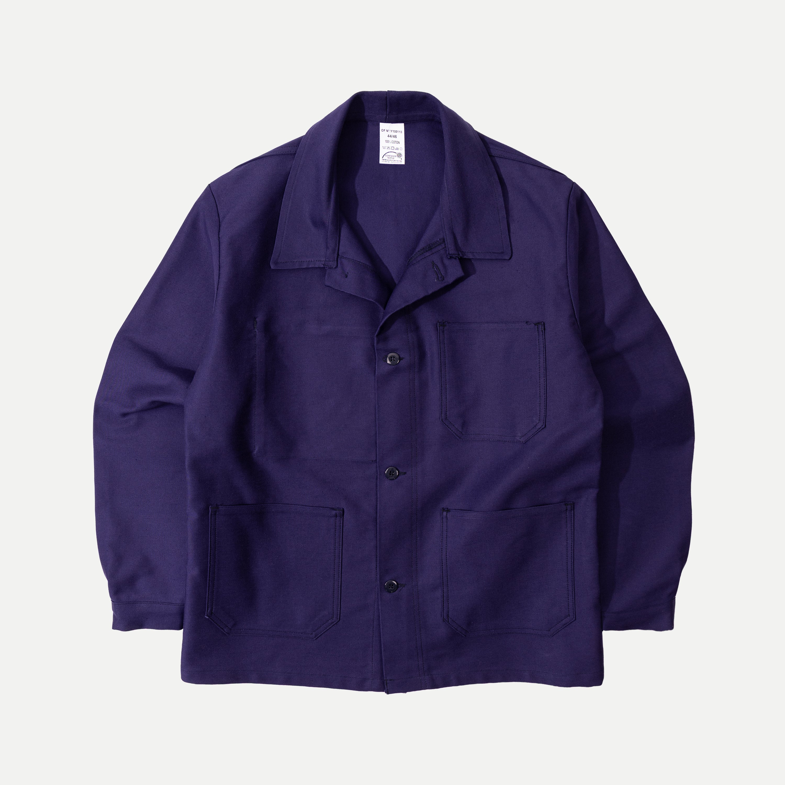 ジャケット・アウター RAKINES Ex. French moleskin CPO Blouson FRENCH MOLESKIN CHORE JACKET - NAVY — Universal Surplus