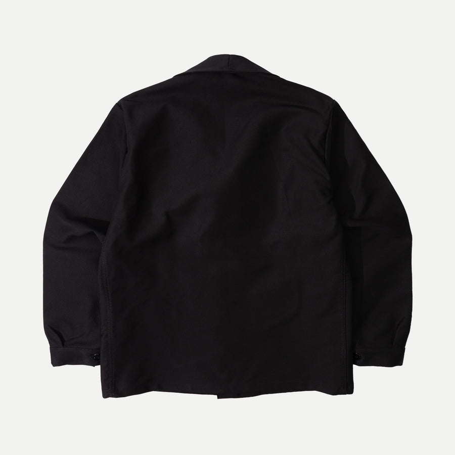 FRENCH MOLESKIN CHORE JACKET - BLACK — Universal Surplus