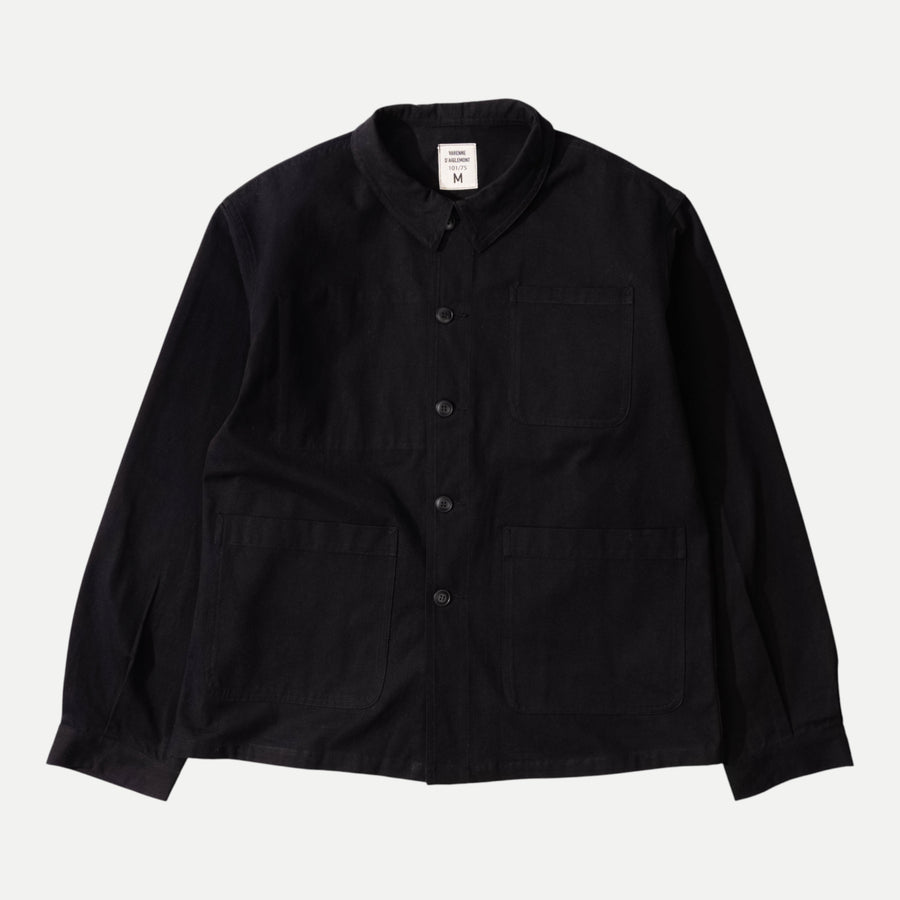 UNIVERSAL FRENCH ARMY WORK JACKET - BLACK — Universal Surplus