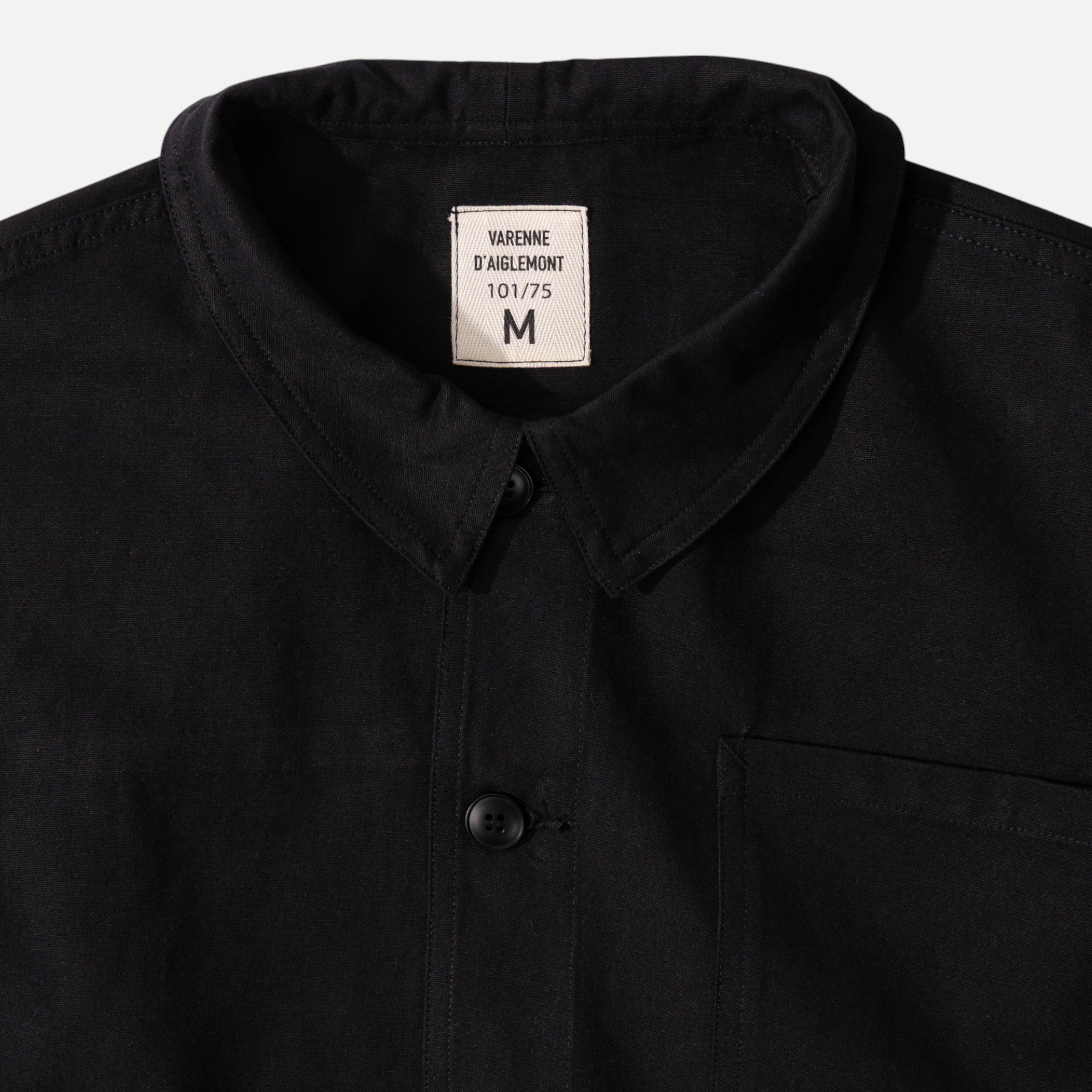 UNIVERSAL FRENCH ARMY WORK JACKET - BLACK — Universal Surplus