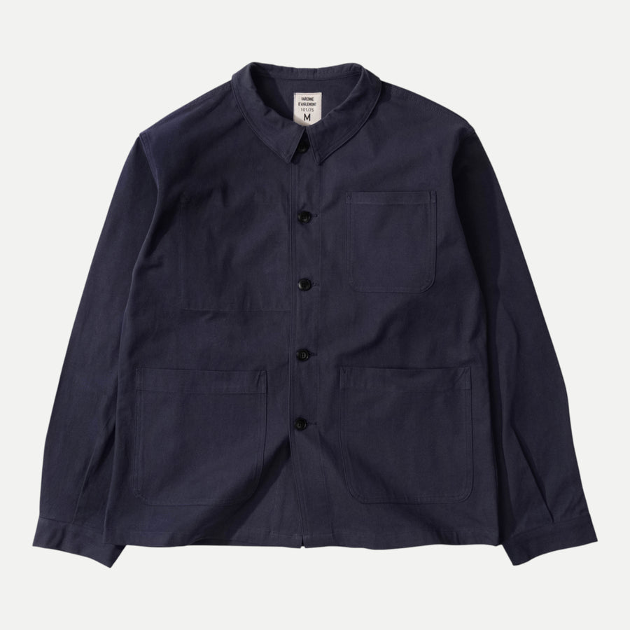 UNIVERSAL FRENCH ARMY WORK JACKET - NAVY BLUE — Universal Surplus