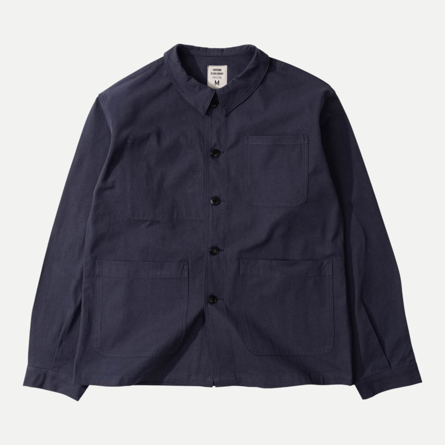 UNIVERSAL FRENCH ARMY WORK JACKET - NAVY BLUE — Universal Surplus