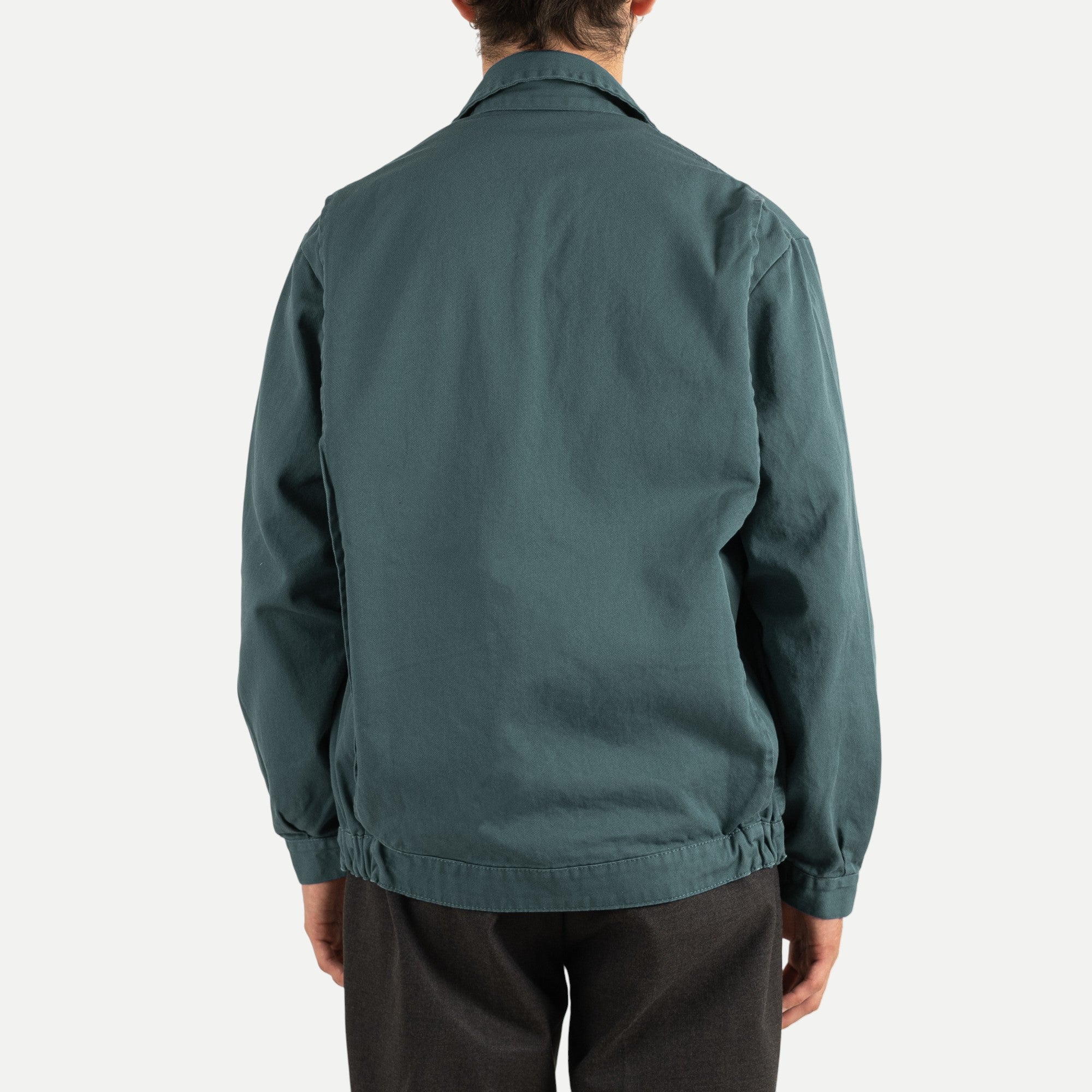 FRENCH ZIP WORK JACKET - DARK GREEN — Universal Surplus