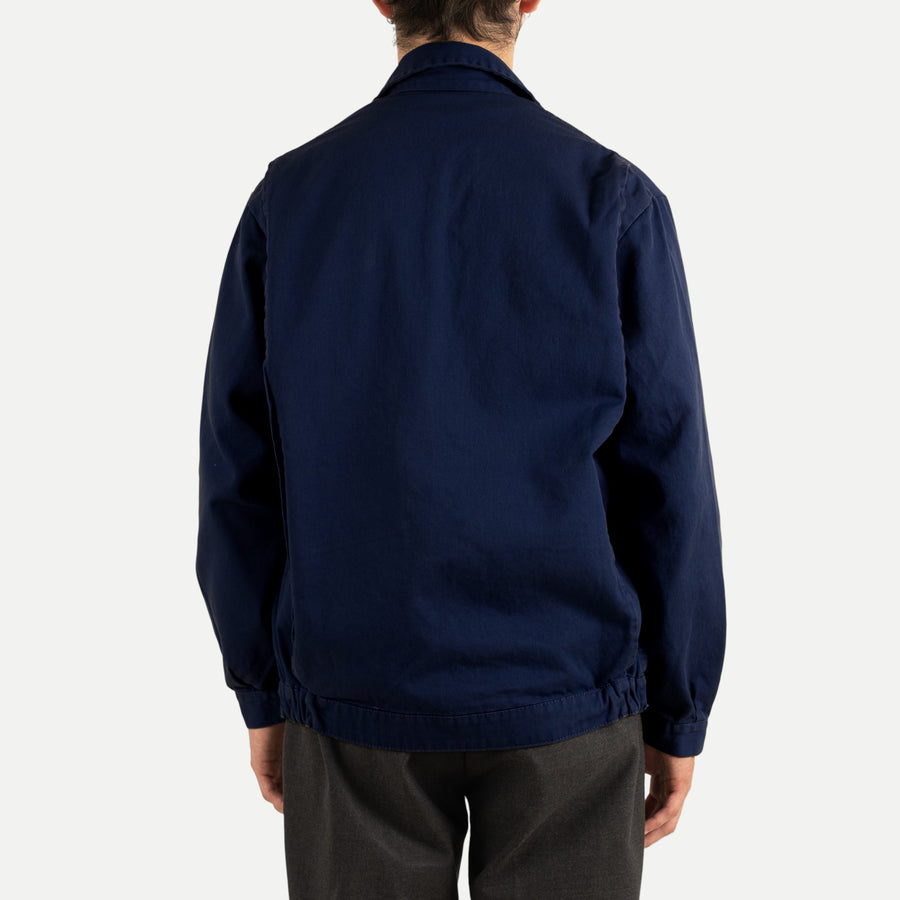 FRENCH ZIP WORK JACKET - NAVY