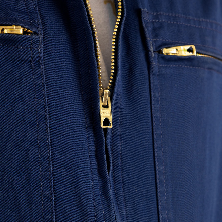 FRENCH ZIP WORK JACKET - NAVY