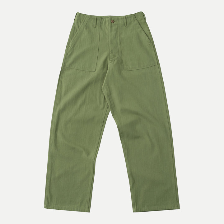パンツ Fatigue Pants High ( OLIVE ) UNIVERSAL HBT FATIGUE PANTS - OLIVE GREEN — Universal Surplus