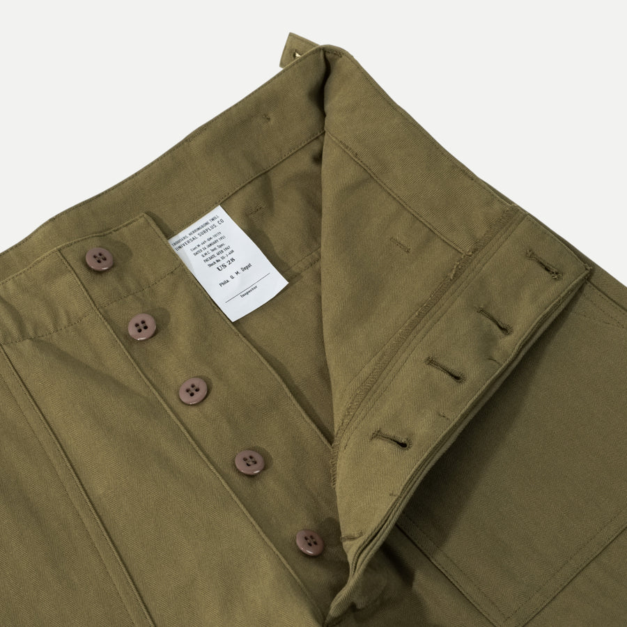 UNIVERSAL HBT FATIGUE PANTS - OLIVE GREEN