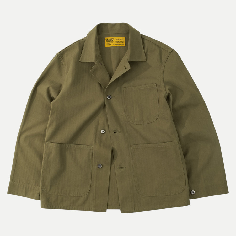 UNIVERSAL AMERICAN WORK JACKET - OLIVE GREEN