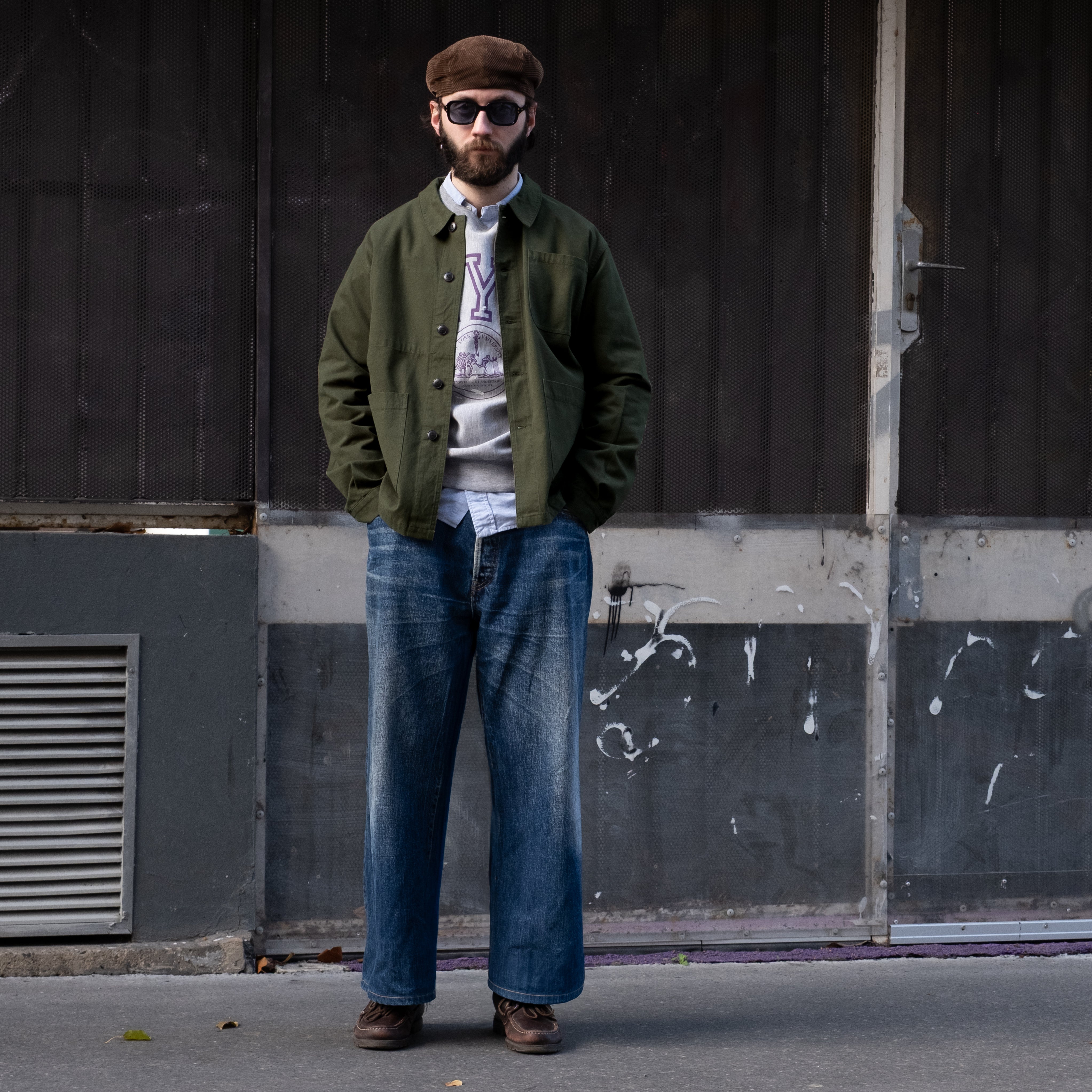 UNIVERSAL FRENCH ARMY WORK JACKET - OLIVE GREEN — Universal Surplus