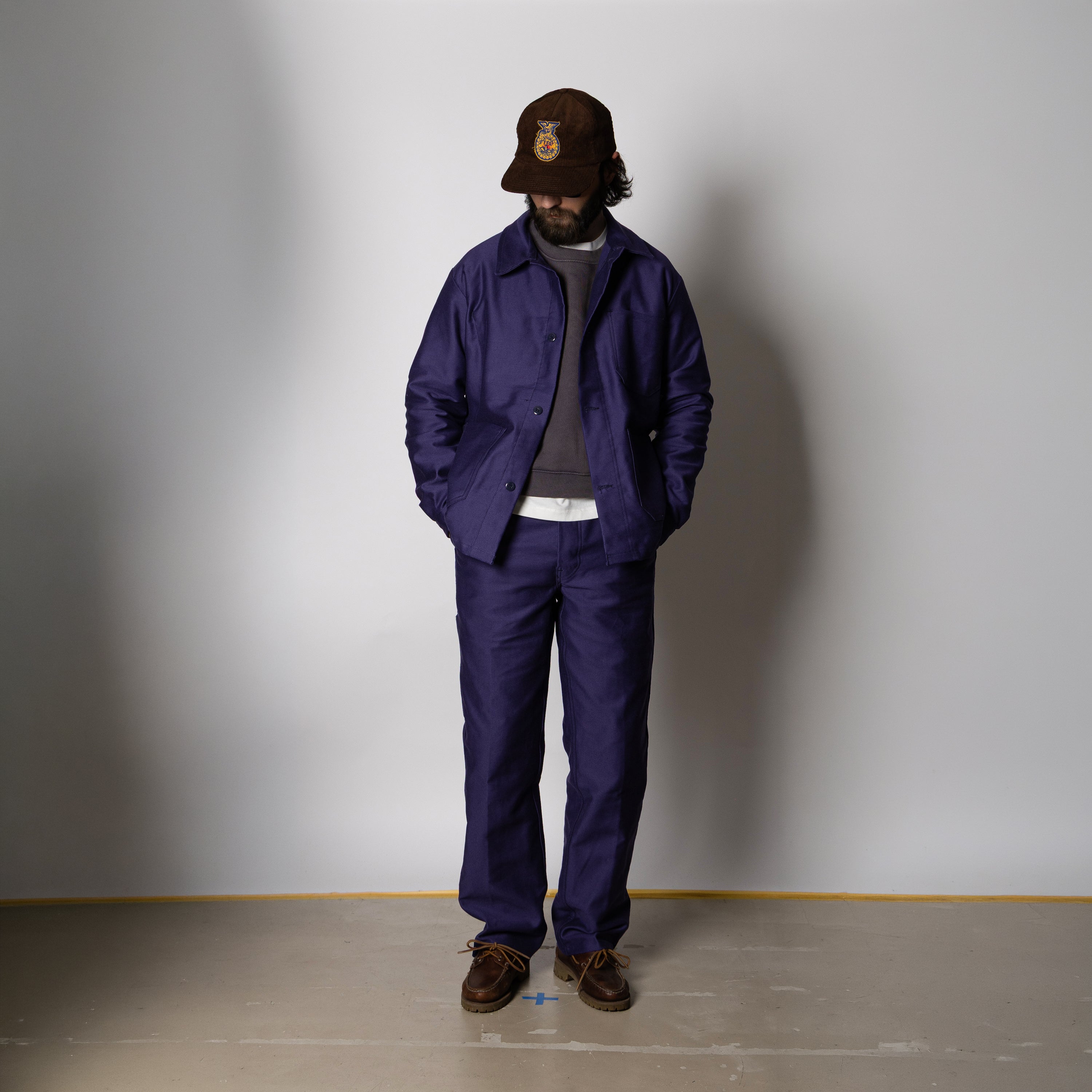FRENCH MOLESKIN WORK PANTS - NAVY — Universal Surplus