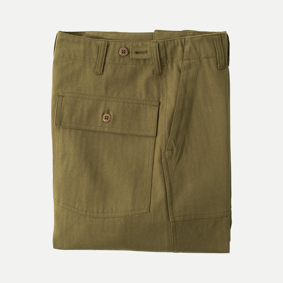 UNIVERSAL HBT FATIGUE PANTS - OLIVE GREEN