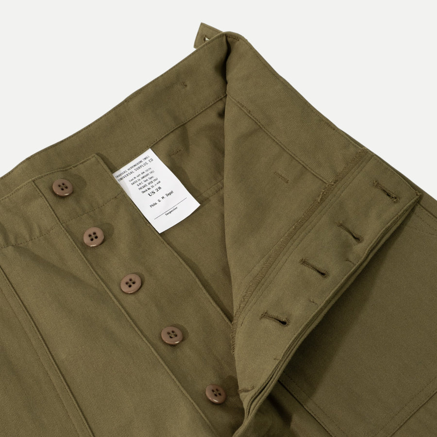 UNIVERSAL HBT FATIGUE PANTS - OLIVE GREEN