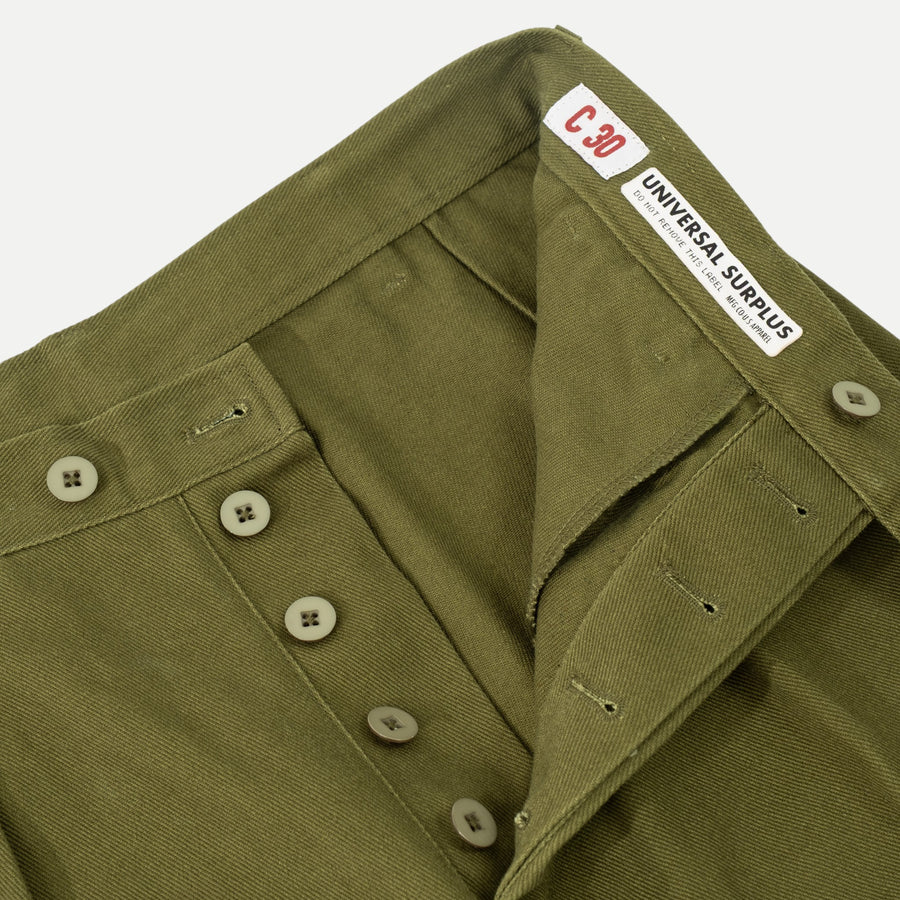 UNIVERSAL SWEDISH FATIGUE PANTS - OLIVE GREEN
