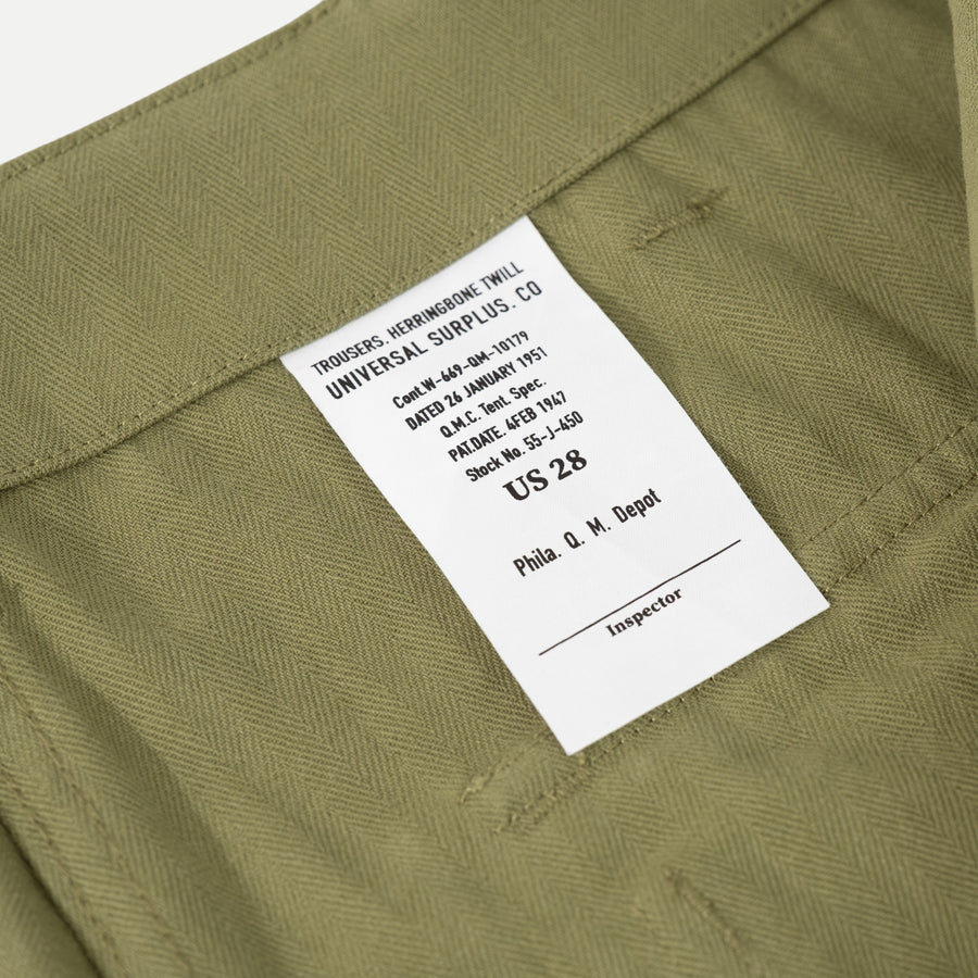 UNIVERSAL HBT FATIGUE PANTS - GREEN