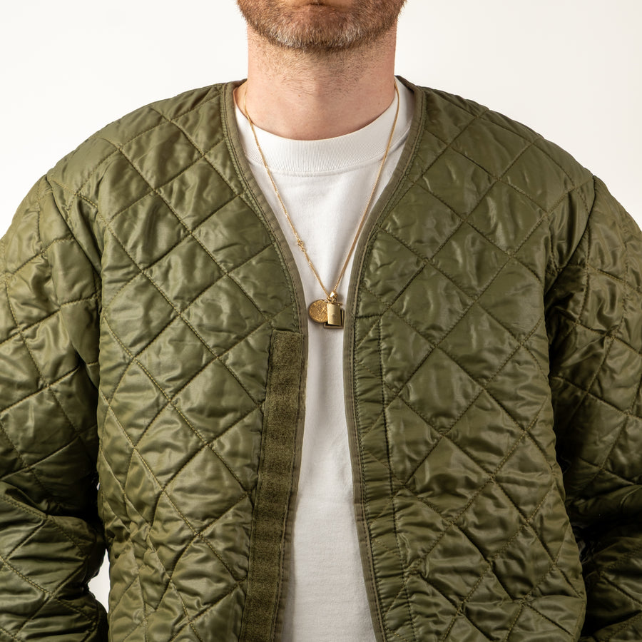 80s BELGIAN ARMY QUILTED LINER