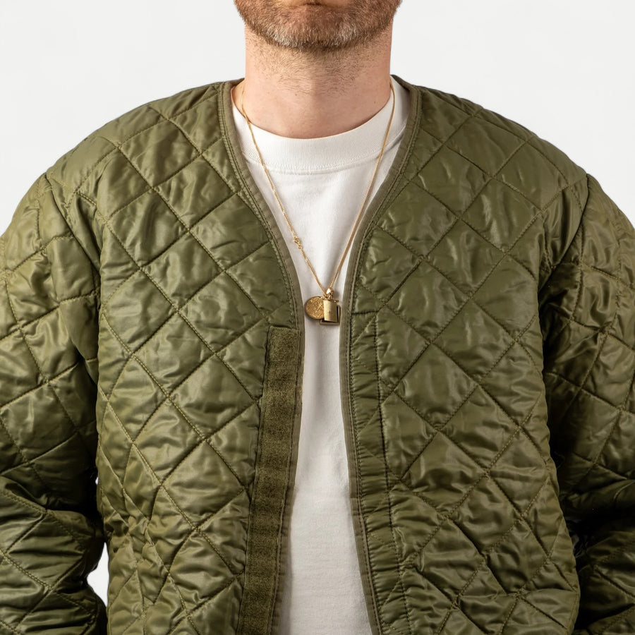 80s BELGIAN ARMY QUILTED LINER