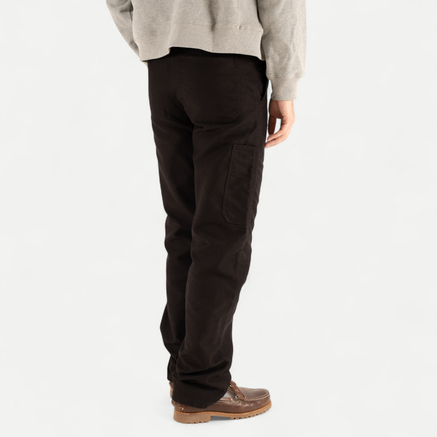 FRENCH MOLESKIN WORK PANTS - BLACK