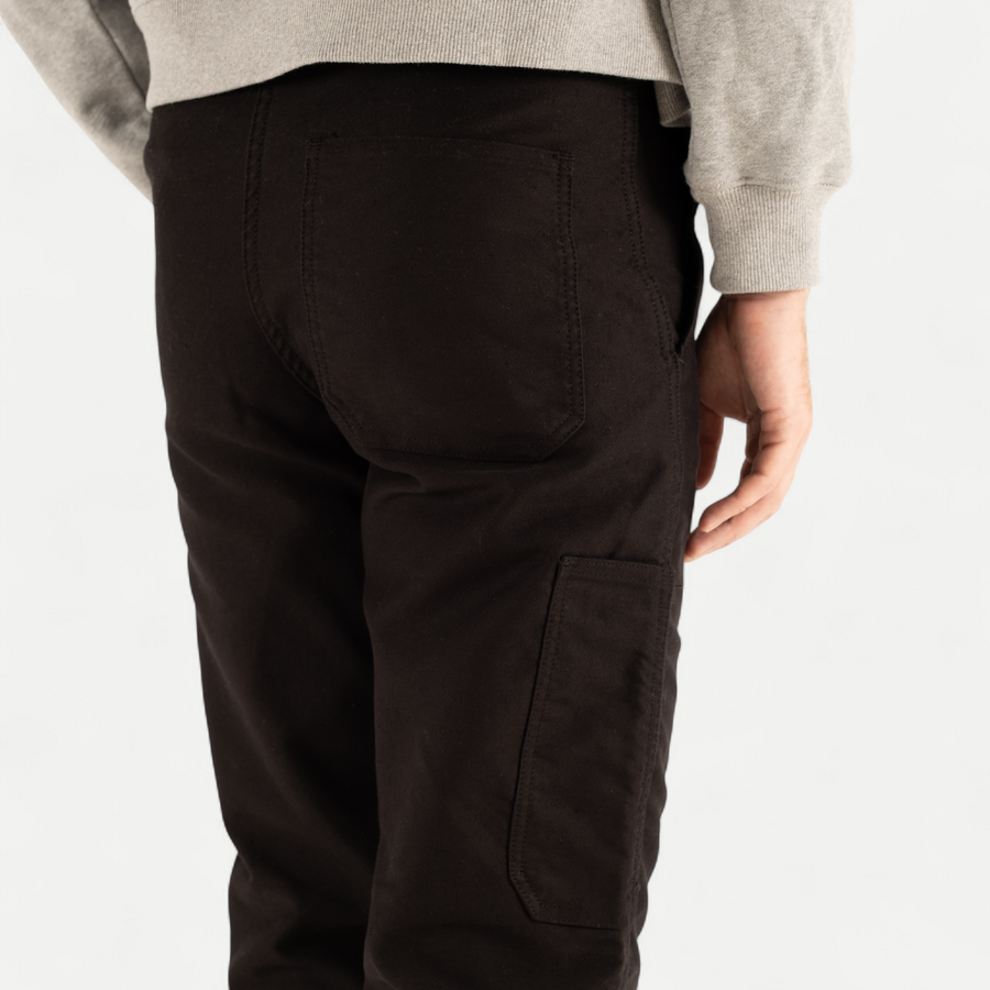 FRENCH MOLESKIN WORK PANTS - BLACK