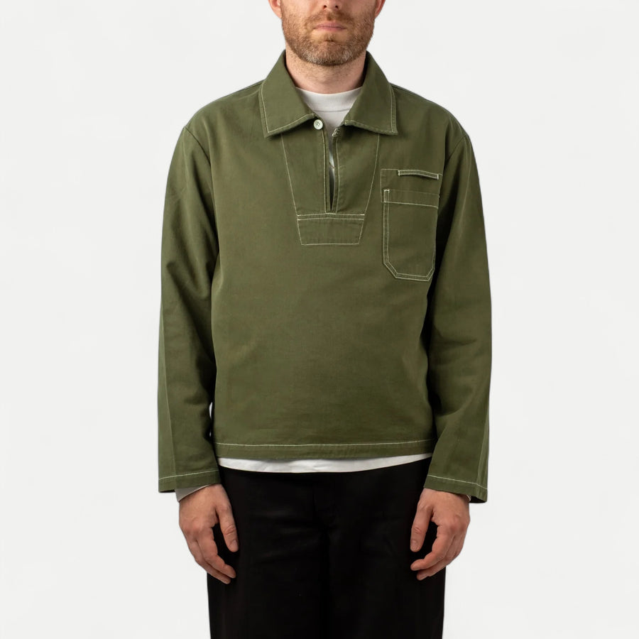 SAILOR WORK SHIRT - OLIVE GREEN